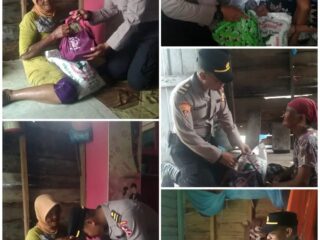 Azwar Siswa Lemdiklat Setukpa Polri Angkatan 54 Berbagi Sembako Kepada Masyarakat Rohil