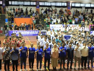Kejurkot V Basket Antar Klub se-Pekanbaru Di Buka Langsung Wako Agung