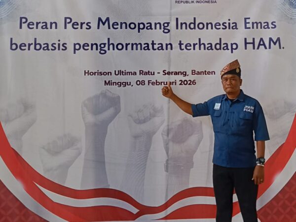 H.Yan Faisal Dari Rohil Hadiri di Acara Puncak Anugrah JMSI Sempena HPN 2026 di Kota Serang Banten